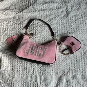 Juicy Couture Pink Shoulder Bag and Coin Pouch